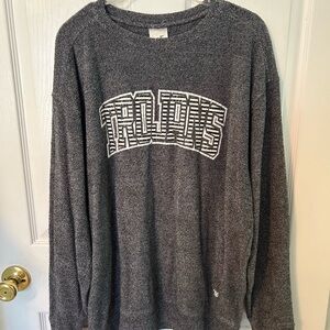 Varsity Charcoal Trojans Women's Hoodie